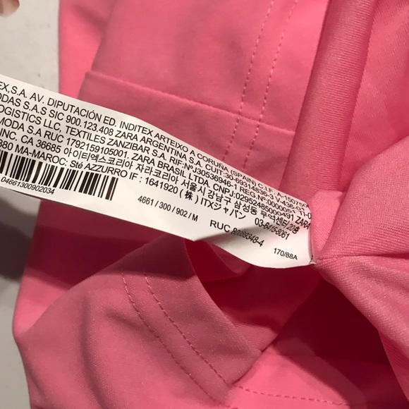 NWT Zara Influencer Favourite, Heart Cut Out Barbie Pink Mini Dress Size Medium - Picture 14 of 14